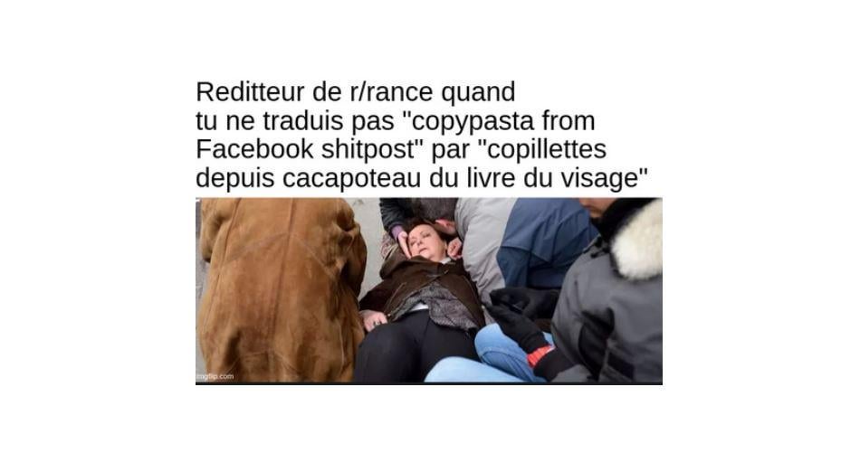 "Anglois caca"