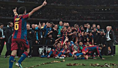 On This Day 13 years ago, Barca defeated Man United 3-1 at Wembley to win their 4th UCL title
