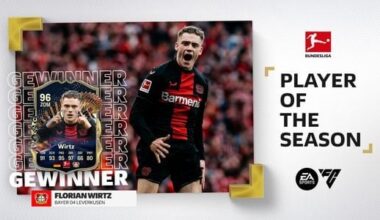 Florian Wirtz von Bayer 04 Leverkusen ist der Spieler der Saison 2023/24