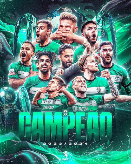 Parabéns ao Sporting CP, o novo Campeão Nacional da Liga Portugal Betclic 2023-24!