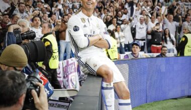 On This Day ✨ 7 years ago. CR7 Scored his 7th UCL Hat-Trick ⚽ (10', 73', 86') against Atlético Madrid and become 1st player ever to score back-to-back hat-tricks in UCL KO games. ICONIC!!!