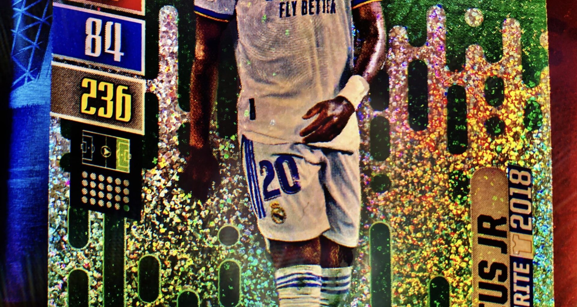 Took a picture of my vinicius card and edited it.