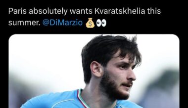 JUST IN: PSG have made a € 100M bid for Khvicha Kvaratskhelia, Napoli has to now make a decision on whether or not to accept the offer. Paris absolutely wants Kvaratskhelia this summer. @DiMarzio