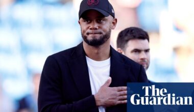 [Jacob Steinberg] Bayern Munich close to deal for Vincent Kompany to take over as manager - talks are at an advanced stage and it is understood that Burnley’s owner, Alan Pace, held talks with Bayern officials over compensation on Wednesday.