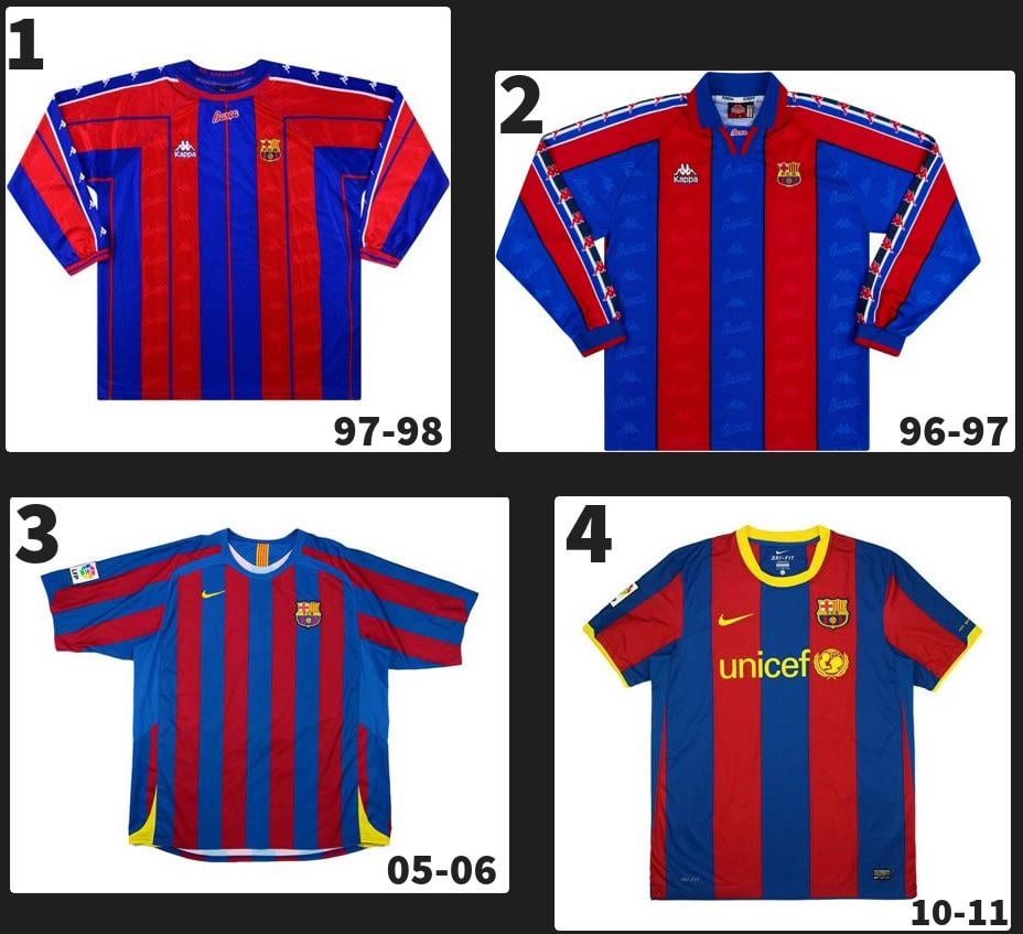Am I way off with my best four Barca kits ever?