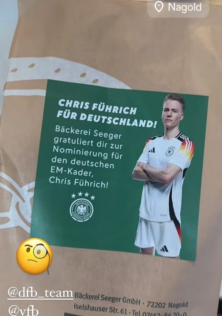 Chris Führich ist der 6. Spieler des Kaders für die EM