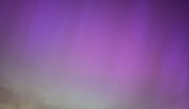 Aurora in the north. Visible to phone only.