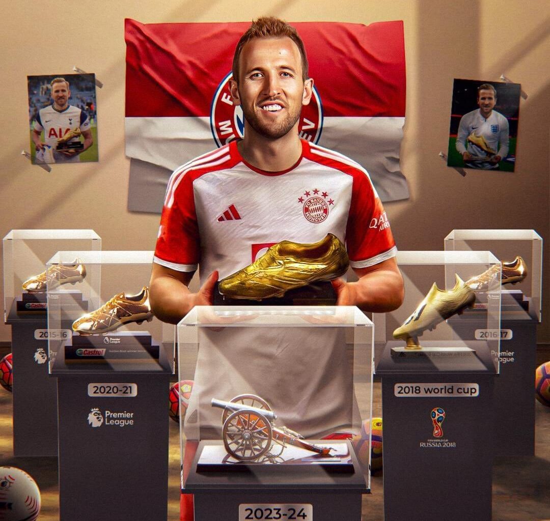 Official: Harry Kane is the 2023/24 European Golden Shoe winner.