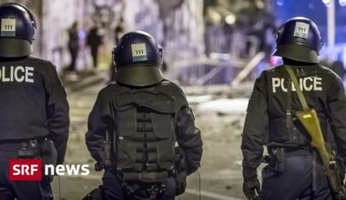 Elf Polizisten bei Ausschreitungen vor Berner Reitschule verletzt