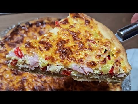 Киш с Шунка и Кашкавал