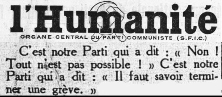 Le PCF pendant le Front Populaire