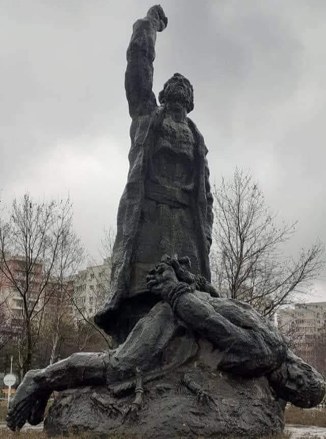 USSR steel monument in romania