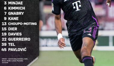 [Starting XI] against VfB Stuttgart