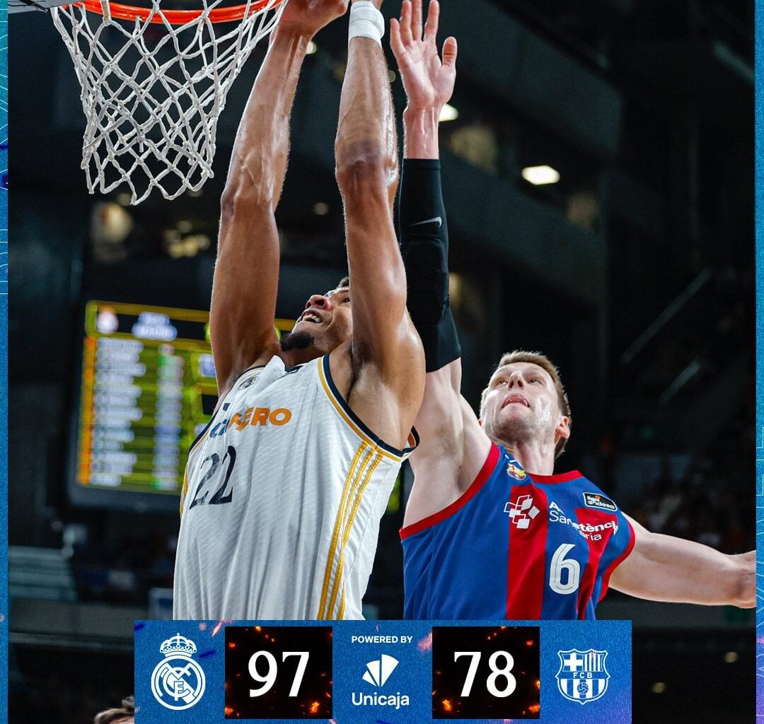[Basket] We beat Barcelona 97-78 in the first match of the League Semifinals PlayOff (Best of 5). 2nd match, this Friday at home.