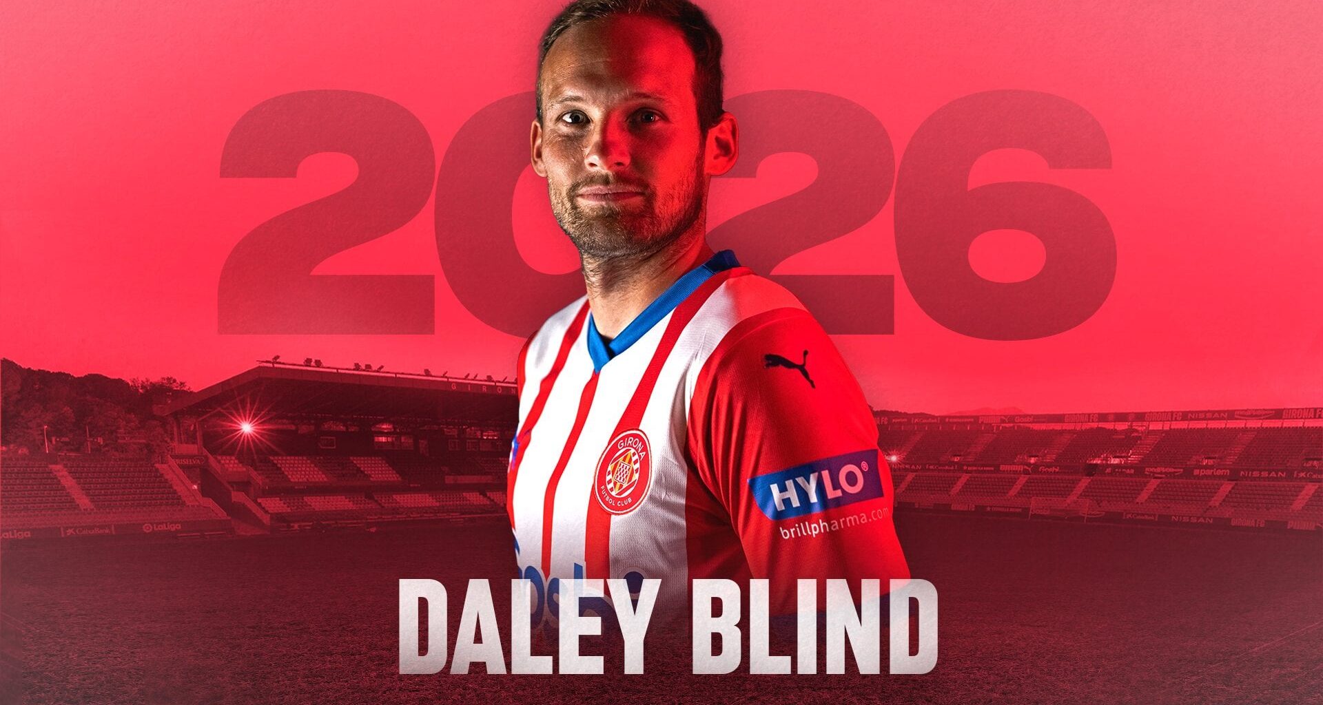 Official: Daley Blind has extended his contract at Girona FC until 2026
