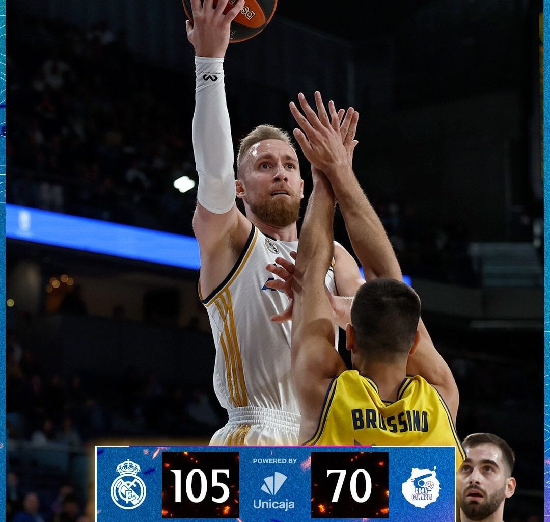 [Basket] We take the lead 1-0 in the League Quarterfinals Play Offs (Best of 3) after beating Gran Canaria 105-70. 2nd game, this Friday in Gran Canaria's court.