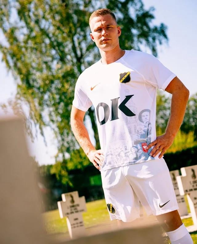 NAC Breda Away kit 24/25: remembering the Polish soldiers who liberated Breda 80 years ago in 1944