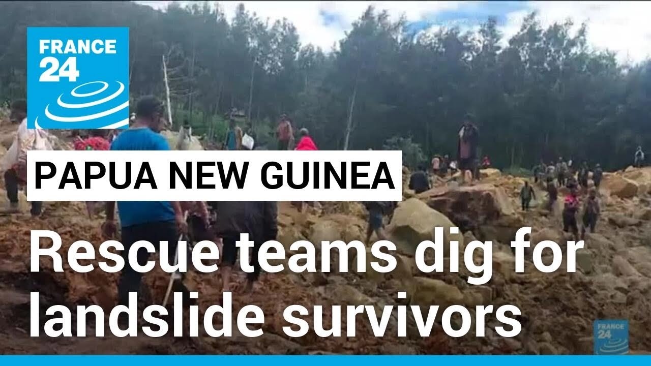 Rescue teams search for hundreds buried by landslide in Papua New Guinea • FRANCE 24 English