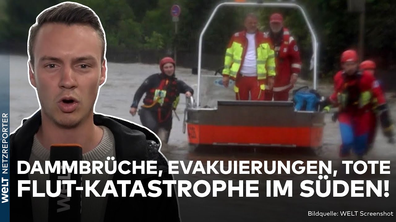 FLUT-KATASTROPHE: Dammbrüche, Evakuierungen, Tote! Hochwasser-Lage spitzt sich in Süd-Deutschland zu