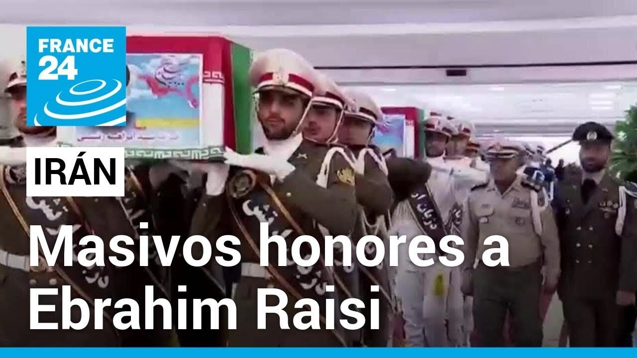 Iraníes acudieron en masa a Teherán para despedir a Ebrahim Raisi y rendir tributo