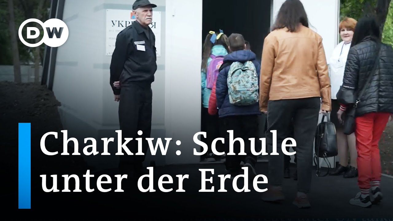 Gegen russische Bomben: Charkiw eröffnet erste Untergrund-Schule | DW Nachrichten