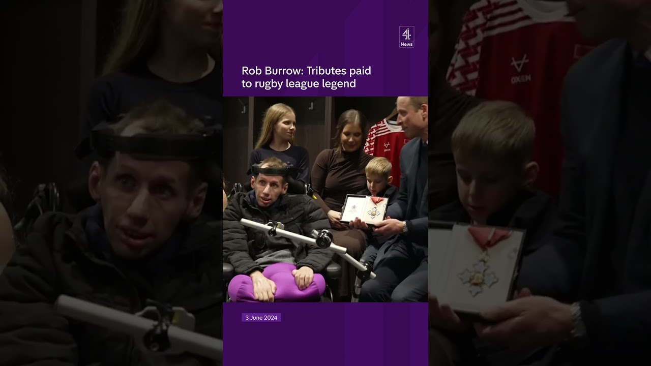 Rob Burrow: Tributes paidto rugby league legend