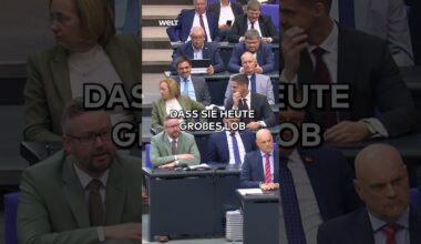 PUTIN LOBT AFD - OLAF SCHOLZ REAGIERT: „Das ist schon peinlich“ #shorts