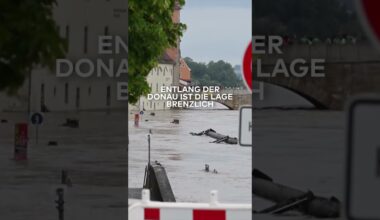 HOCHWASSER: Passau ruft Katastrophenfall aus! Donau-Fluten kratzen an der Zehn-Meter-Marke #shorts