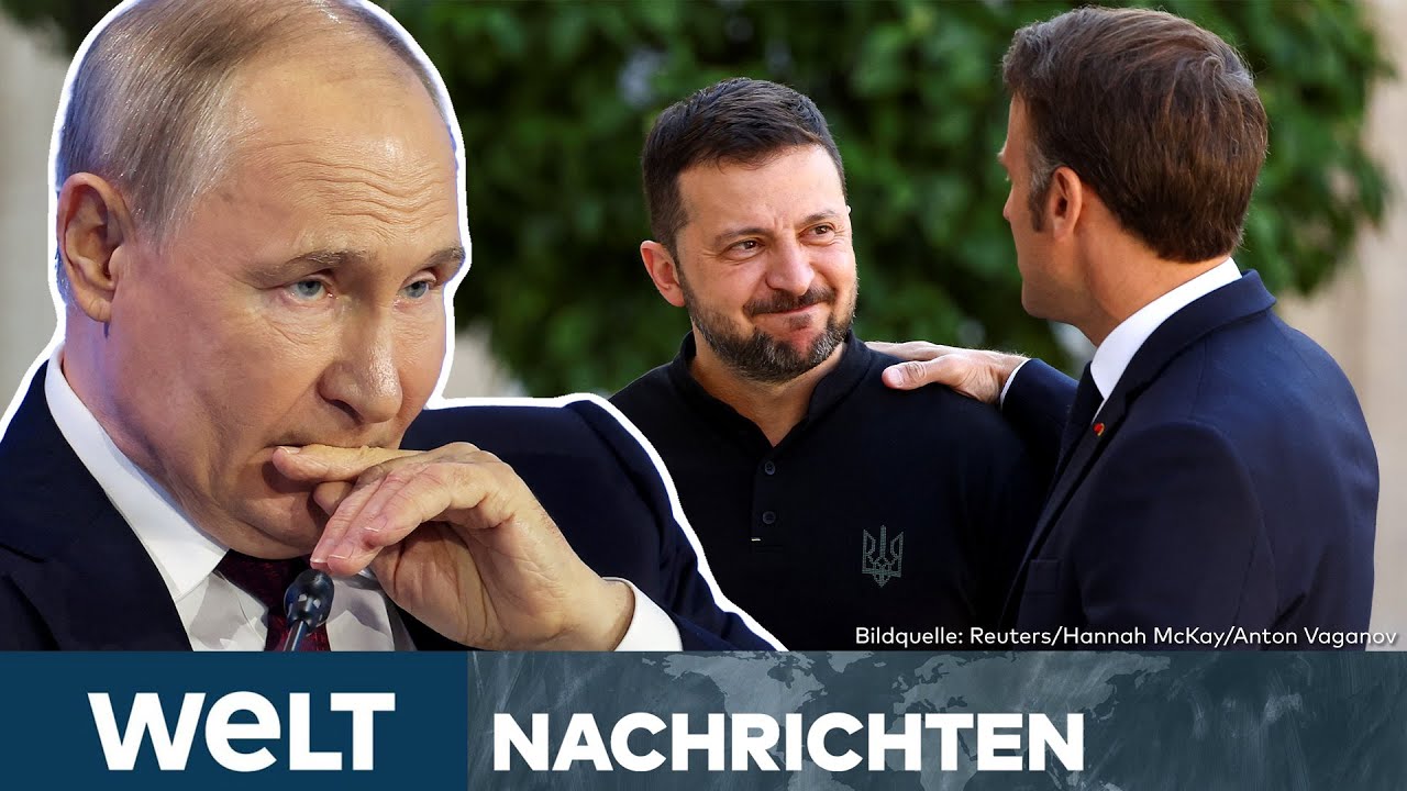 UKRAINE-KRIEG: Selenskyj bedankt sich für Kampfjets! Putin sieht Provokation von Macron | STREAM