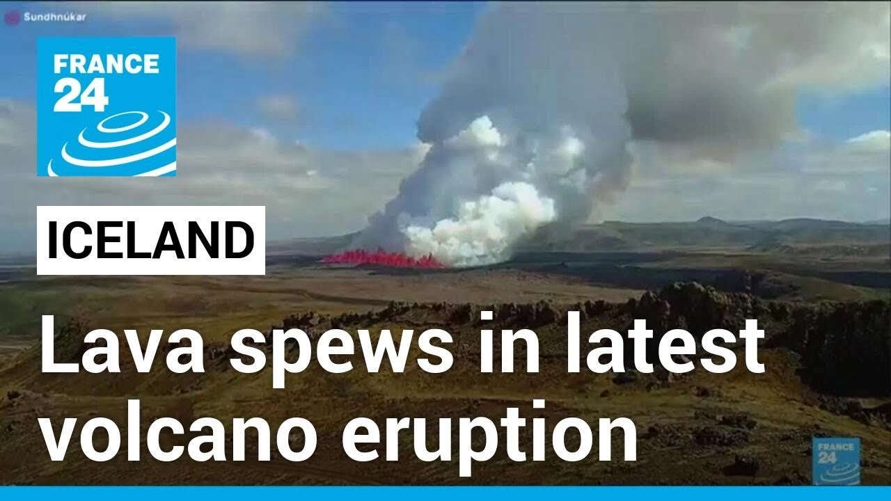 Lava spews again from volcanic eruption in Iceland • FRANCE 24 English