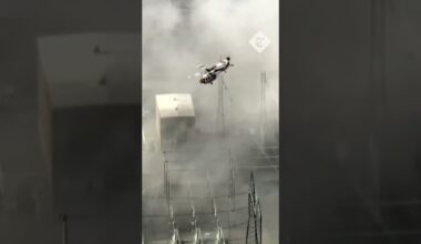 Huge fire surrounds electrical substation in California
