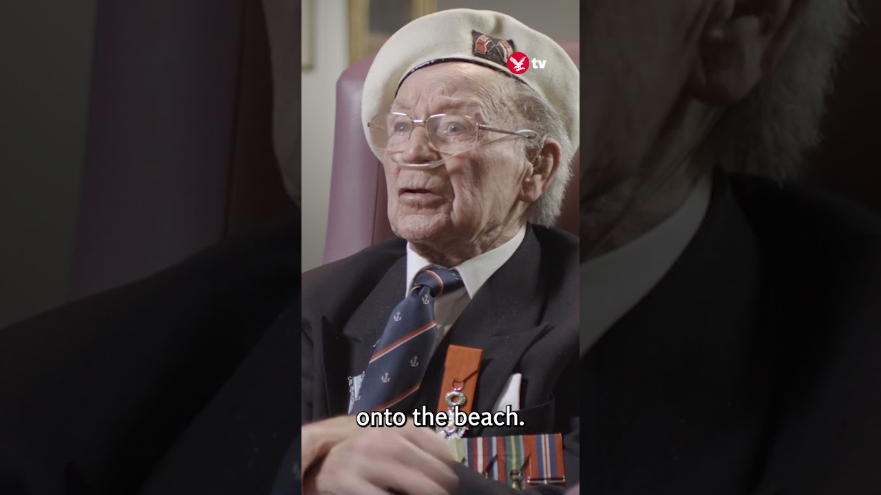 D-Day veteran describe historic landings #news #shorts
