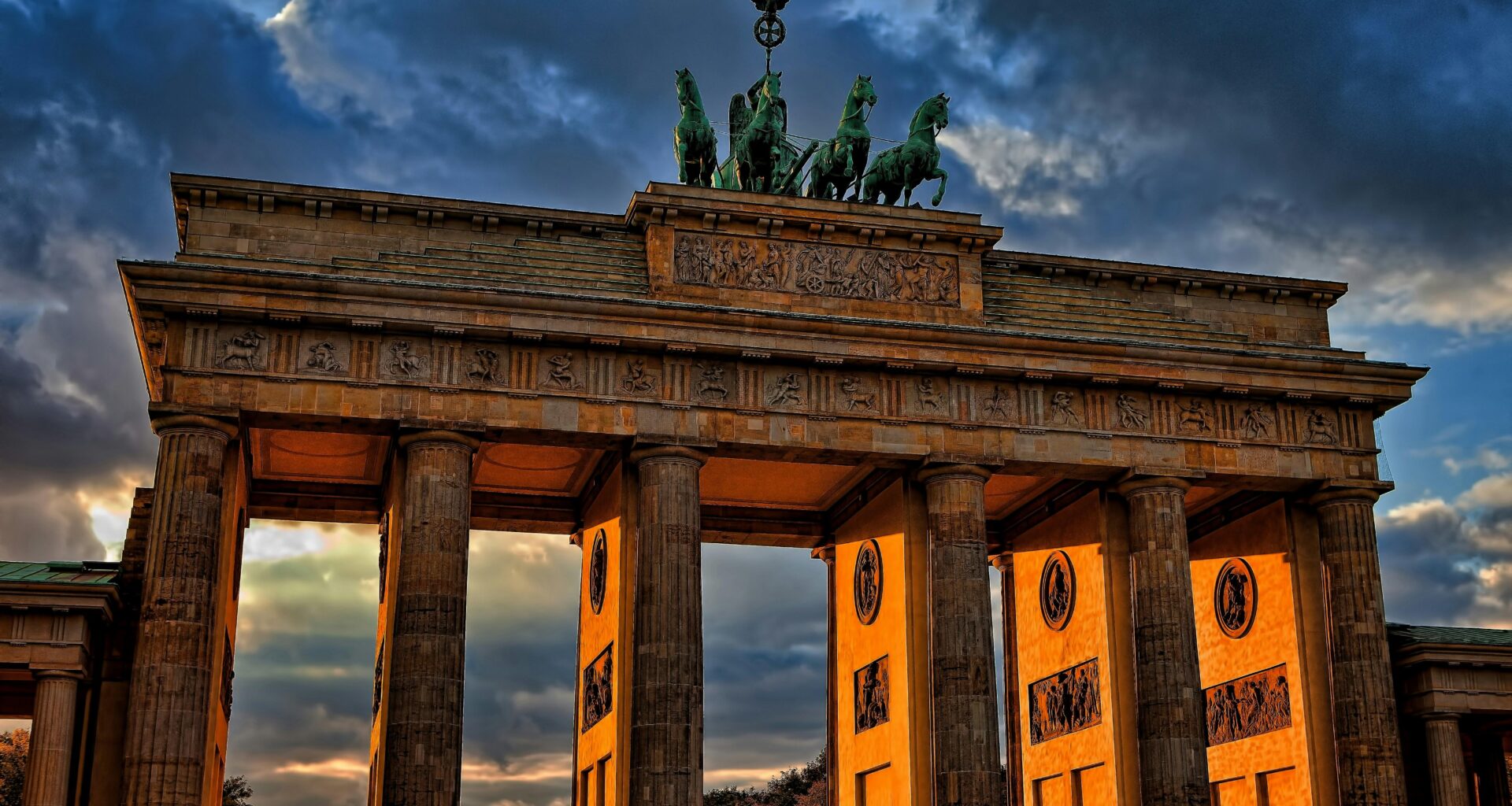 Sunset in Berlin, Germany