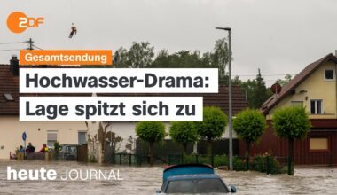 heute journal 1.6.24 Schwierige Lage durch Flut, Angriff Kiesewetter, Jugendfußball Ukraine (english