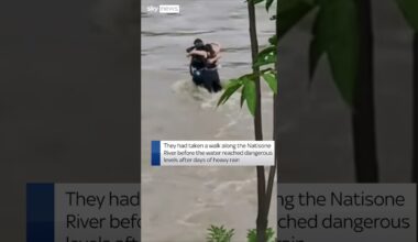 Moments before friends swept away in floods