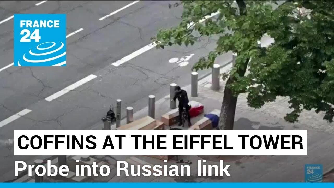 Man held over Eiffel Tower coffins tied to Holocaust memorial graffiti • FRANCE 24 English