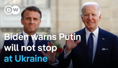 Gaza and Ukraine top agenda as Macron hosts Biden for state visit | DW News