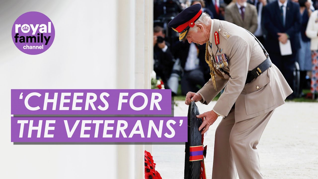 King Charles Lays Wreaths at the British Memorial in Normandy