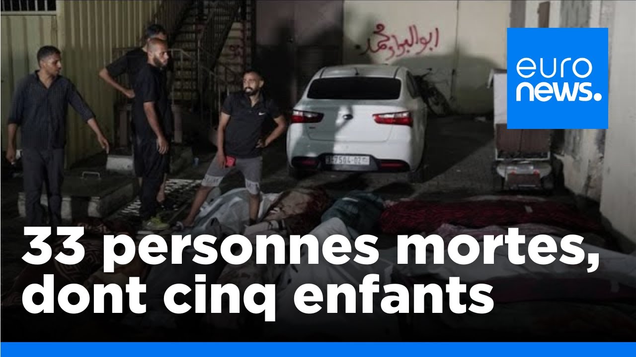 Au moins trente trois morts dans le centre de Gaza après des raids israéliens | euronews 🇫🇷