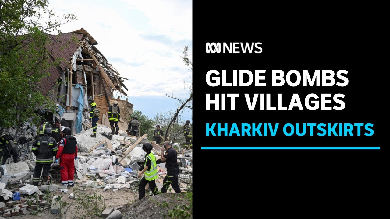 Russian glide bombs strike outskirts of Ukraine’s Kharkiv, injure villagers | ABC News