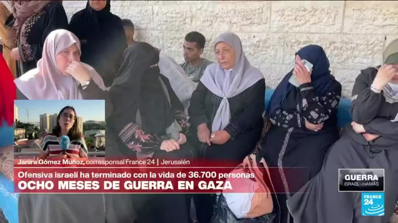 Informe desde Jerusalén: invasión israelí en Gaza ha matado a más de 36.700 palestinos en 8 meses