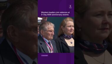 Western leaders join veterans at D-Day 80th anniversary events