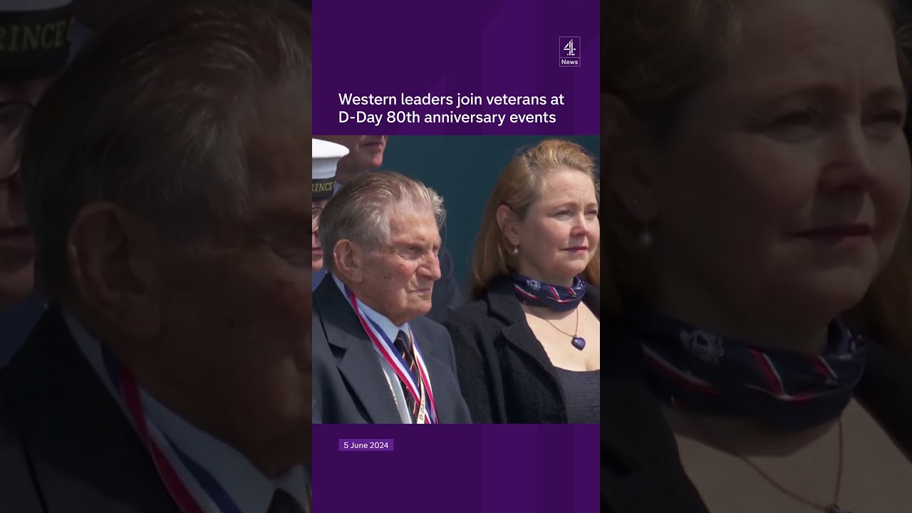 Western leaders join veterans at D-Day 80th anniversary events