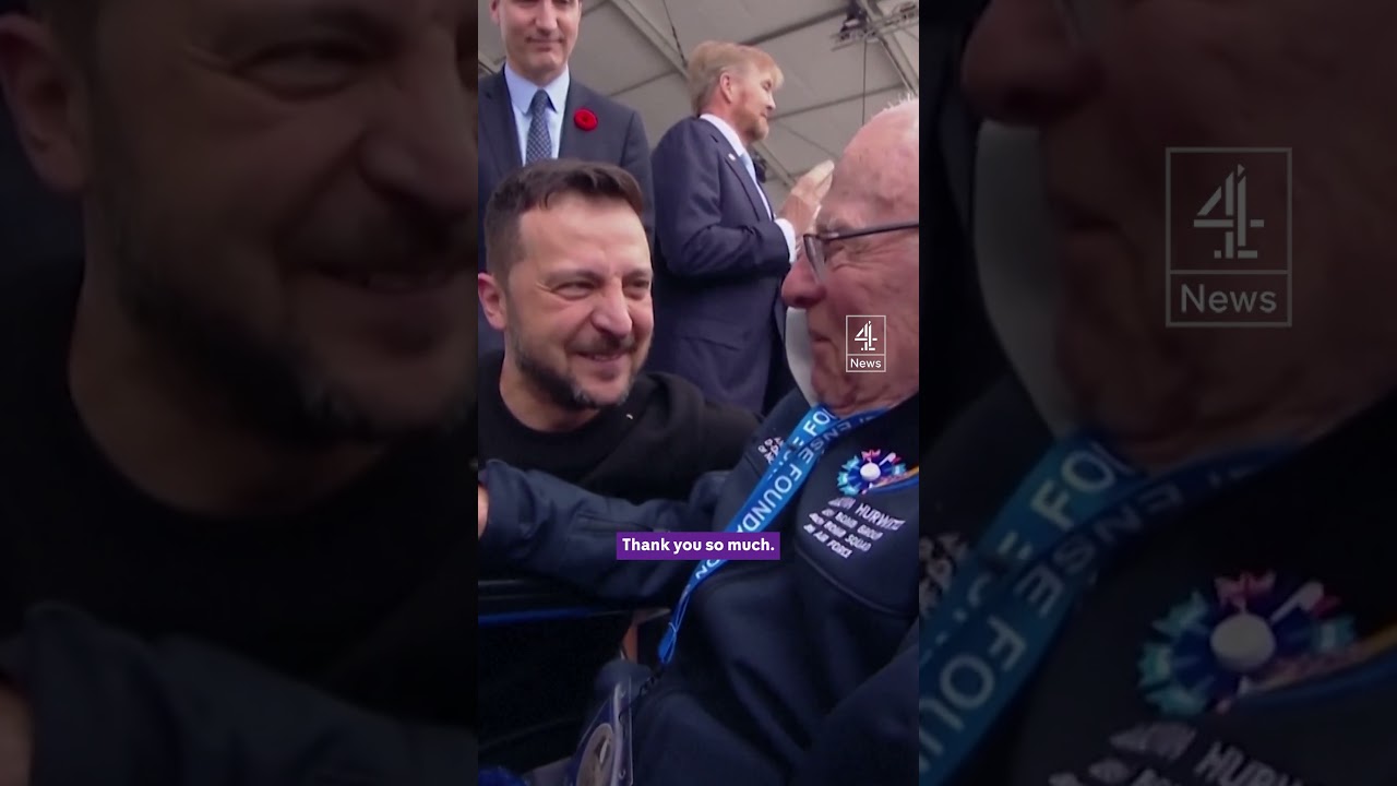 ‘My hero’: WW2 veteran praises Zelenskyy