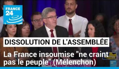 Dissolution de l'Assemblée : La France insoumise "ne craint pas le peuple" (Mélenchon)