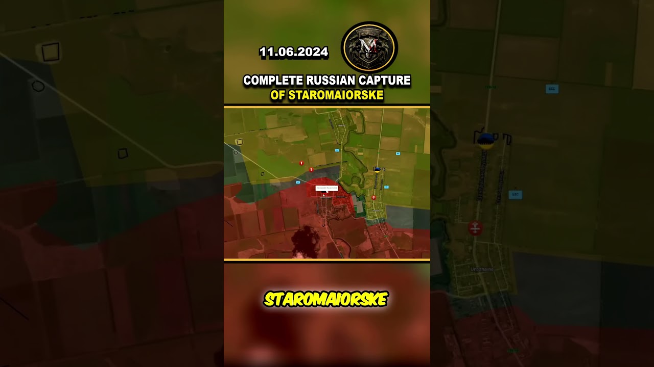 ⚠️ BREAKING NEWS: COMPLETE RUSSIAN CAPTURE OF STAROMAIORSKE #ukrainereports #ukrainewar #russia
