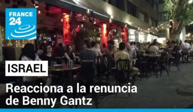 Benny Gantz sale del gabinete de guerra de Netanyahu y los israelíes reaccionan • FRANCE 24