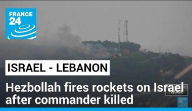 Hezbollah fires scores of rockets on Israel after commander killed in Lebanon • FRANCE 24 English