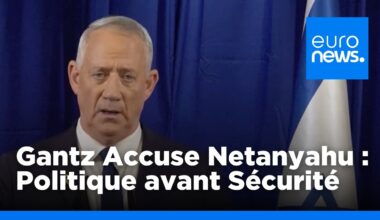 Benny Gantz, rival politique de Netanyahu, démissionne du cabinet de guerre | euronews 🇫🇷