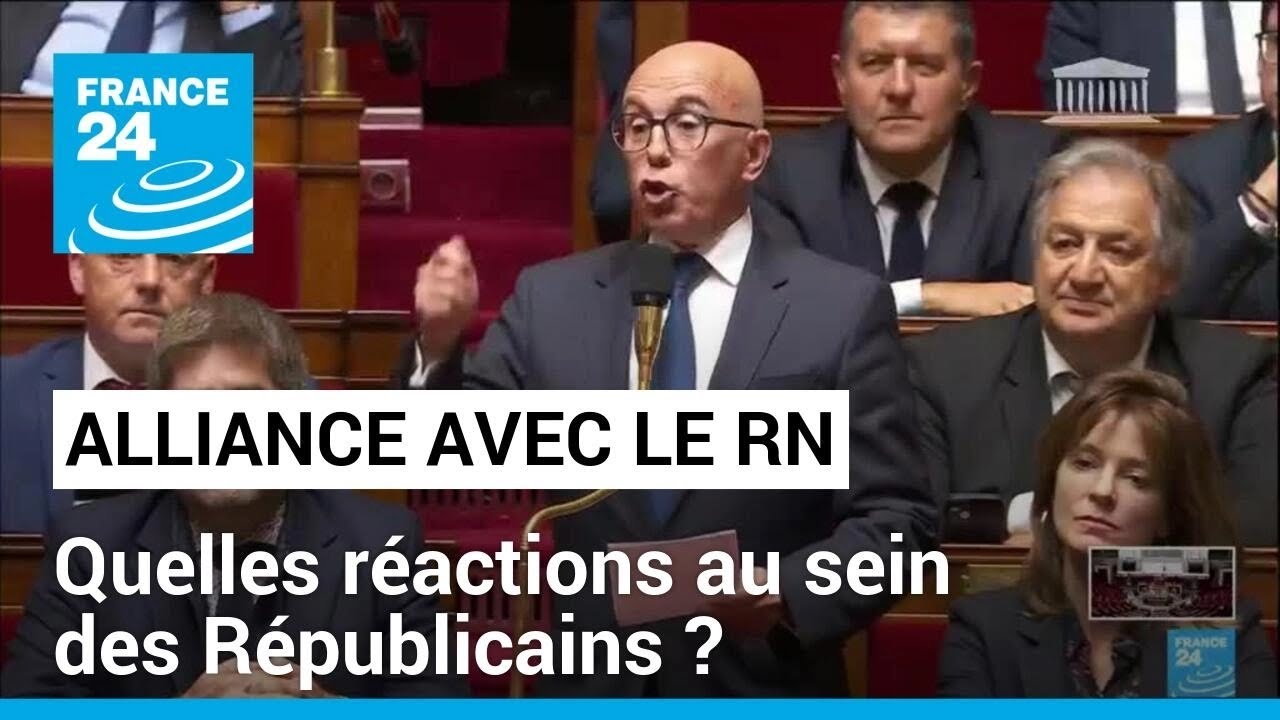 Eric Ciotti prône une alliance avec le RN : quelles réactions au sein des Républicains ?
